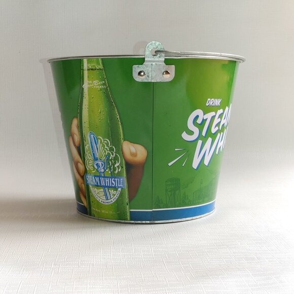 RETRO STEAM WHISTLE Beer Bucket Metal Beer Bucket - Picture 8 of 11